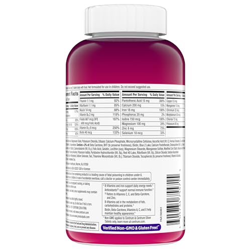 Centrum Multivitamin Tablet for Women, Multivitamin/Multimineral Supplement with Iron, Vitamin D3, B Vitamins and Antioxidant Vitamins C and E Centrum buy supplements canada