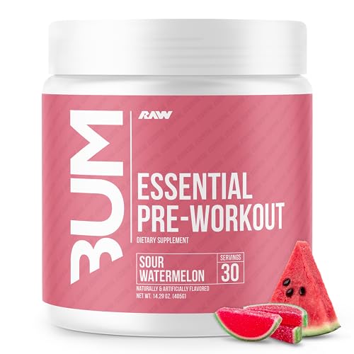 RAW Essential Pre-Workout Powder (Sour Watermelon) - Chris Bumstead Sports Nutrition RAW buy supplements canada