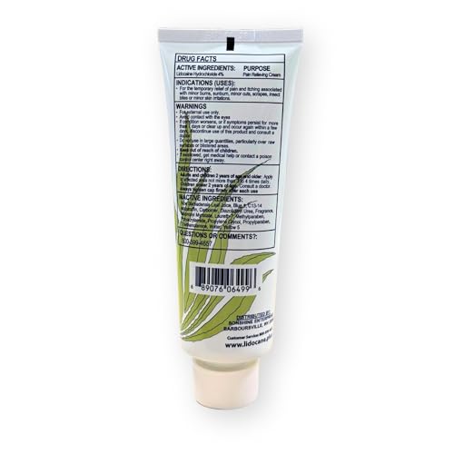 Lidocaine Plus 4% Lidocaine Cream Maximum Strength Pain & Itch Relief - Non-Greasy Formula Numbing Cream - Fast Acting Topical Pain Reliever, Soothing Topical Analgesic Aloe Vera Scent - 4 oz Lidocaine Plus buy supplements canada