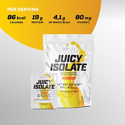 BioTechUSA Juicy Isolate | Gluten-Free, Lactose-Free, Sugar-Free | Refreshing Protein Soft Drink BioTechUSA buy supplements canada