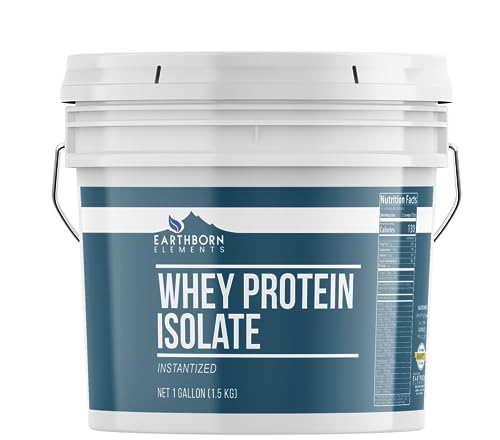 Earthborn Elements Whey Protein Isolate, 1 Gallon Bucket, Protein Powder, Unflavored Earthborn Elements buy supplements canada