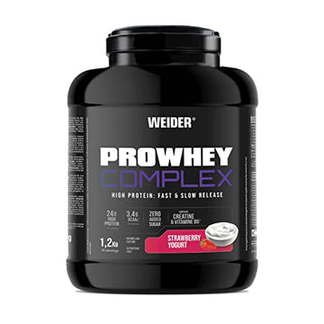 Weider ProWhey Complex (1,2kg) Strawberry-Yogurt Flavour. Formula Based on Whey Protein Weider buy supplements canada
