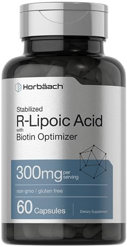 Stabilized R-Lipoic Acid 300mg | 60 Capsules | with Biotin Optimizer | Non-GMO, Gluten Horbäach buy supplements canada