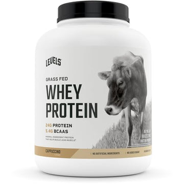 Levels Grass Fed 100% Whey Protein, No Hormones, Cappuccino, 5LB Levels Nutrition buy supplements canada