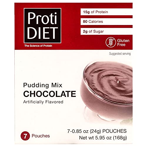 Protidiet Chocolate Flavor High Protein Instant Pudding Mix (7-5.9 oz Pouches) (Chocolate) ProtiDIET buy supplements canada