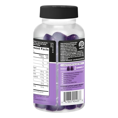 Airborne Elderberry + Zinc & Vitamin C Gummies For Adults, Immune Support Vitamin D & Zinc Gummies With Powerful Antioxidant Vitamins C D & E Airborne buy supplements canada