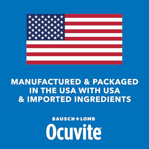 Ocuvite 50+ Eye Vitamin & Mineral Supplement, Multivitamin for Vision & Ocular Health with Omega-3, Zinc, Vitamins C & E, Lutein & Zeaxanthin, Zinc Supplements for Women and Men, 50 Softgels Ocuvite buy supplements canada