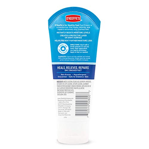 O'Keeffe's for Healthy Feet Foot Cream, Guaranteed Relief for Extremely Dry, Cracked Feet O'Keeffe's buy supplements canada