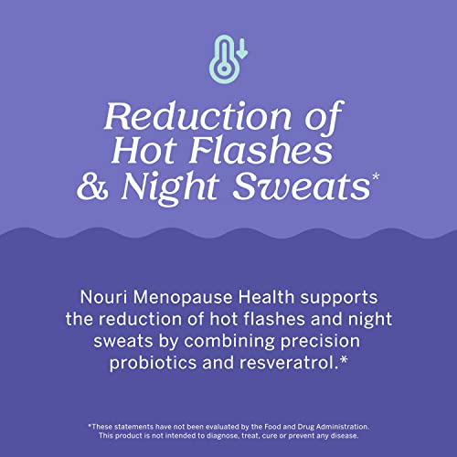 Nouri Menopause Health Probiotic, Menopause Relief for Women - Resveratrol Capsules Nouri buy supplements canada
