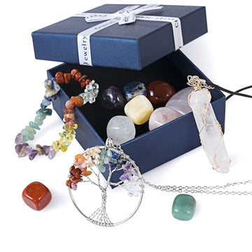 WVIOUOPU Healing Crystals and Chakra Stones Set - 13 Pcs Real Raw Healing Chakra Stones WVIOUOPU buy supplements canada