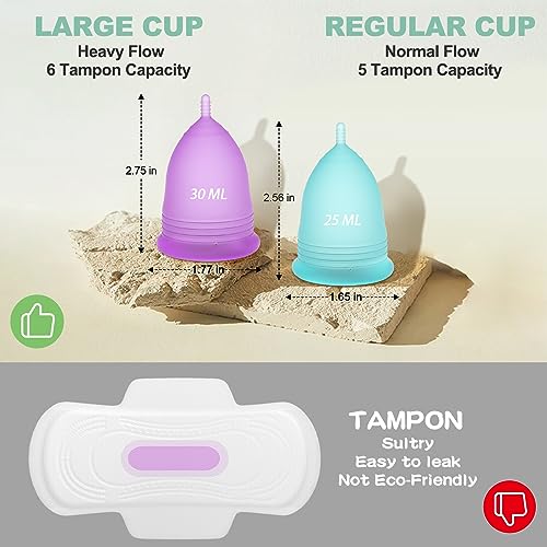 YTYOMUR Menstrual Cup Steamer Sterilizer with 2 Reusable Period Cups, Menstrual Cups Cleaner YTYOMUR buy supplements canada