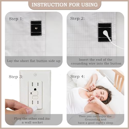 Grounding Sheet, Grounding Mat for Bed with Grounding Cord, Reduce Painful, Inflammation XINHUSU buy supplements canada