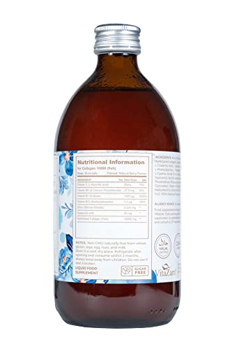 Sapphire Elixir Hydrolysed Marine Collagen Liquid 10000mg Sugar Free with Hyaluronic Acid VitaZam buy supplements canada
