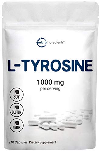 Micro Ingredients Plant Based L Tyrosine Pills, 1000mg Per Serving, 240 Capsules Micro Ingredients buy supplements canada