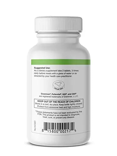 Graminex PollenAid Prostate Supplement: All Natural Prostate Support for Bladder Control & Urinary Tract Health, Rye Pollen Extract Made in USA, 200 Tablets (Pack of 2) Graminex buy supplements canada