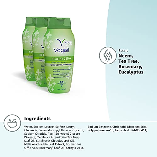 Vagisil Feminine Wash for Intimate Area Hygiene, Healthy Detox, All Over Body Wash for Women Vagisil buy supplements canada