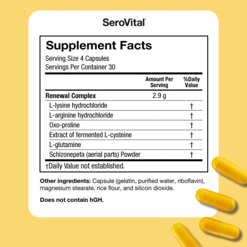 Sero-Vital Renewal Complex - Reverse The Signs of Aging - Clinically Tested to Increase Human Growth Serovital buy supplements canada