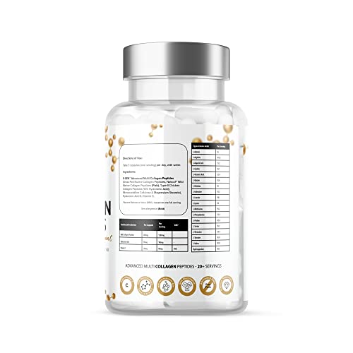 Pure Collagen Supplements Capsules Grass Fed Advanced Multi Collagen Peptides K GEN rejuvenation nutrition buy supplements canada