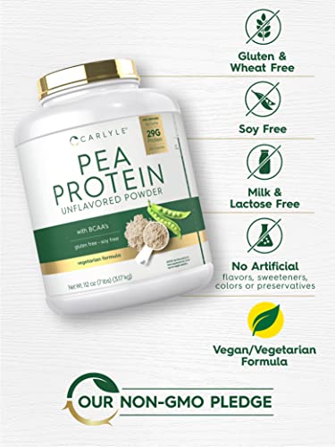 Carlyle Pea Protein Powder with BCAA'S 7lb | Unflavored | 29G Protein | Non-GMO, Gluten Carlyle buy supplements canada