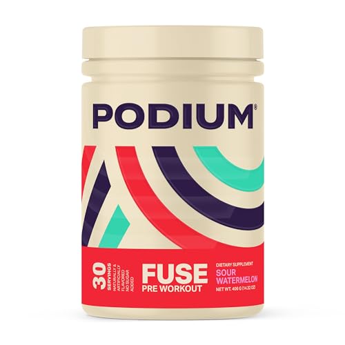 Podium Nutrition, Fuse Pre Workout Powder, Sour Watermelon, 30 Servings, Beta Alanine Podium Nutrition buy supplements canada