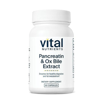 Vital Nutrients Pancreatin and Ox Bile Extract | Natural Digestive Enzyme Vital Nutrients buy supplements canada