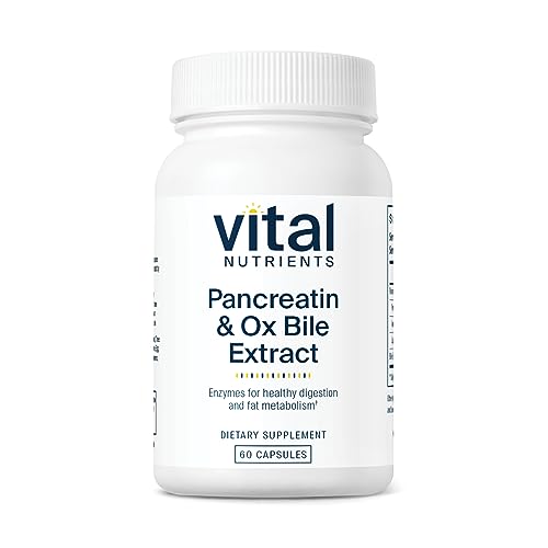 Vital Nutrients Pancreatin and Ox Bile Extract | Natural Digestive Enzyme Vital Nutrients buy supplements canada