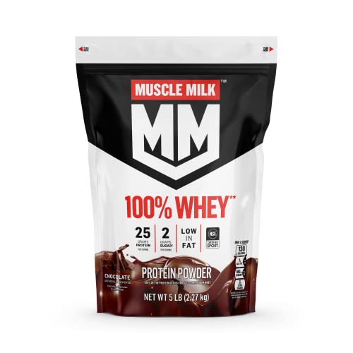 Muscle Milk 100% Whey Protein Powder, Chocolate, 5 Pound, 66 Servings, 25g Protein Muscle Milk buy supplements canada