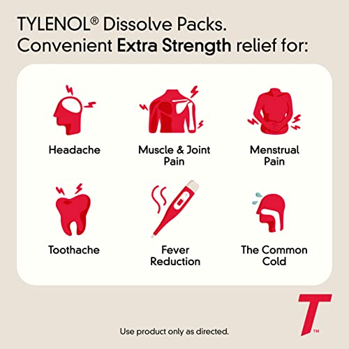 Tylenol Extra Strength Dissolve Packs, 500 mg Acetaminophen Pain Reliever & Fever Reducer Tylenol buy supplements canada