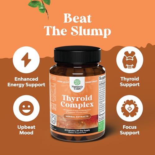 Pure Thyroid Support Supplement for Women - Thyroid Support for Weight Loss Mood Natures Craft buy supplements canada