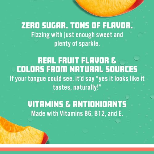 Sparkling Ice, Peach Nectarine Sparkling Water, Zero Sugar Flavored Water, with Vitamins Sparkling ICE buy supplements canada
