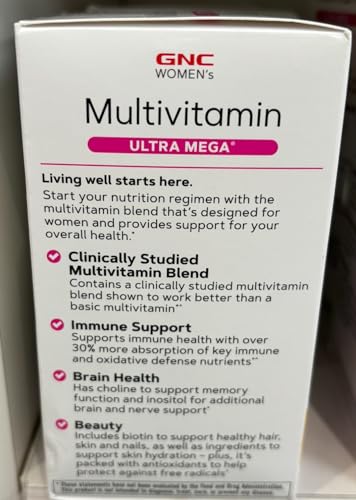 GNC Women's Ultra Mega Multivitamin | Supports Overall Health and Wellness in Women GNC buy supplements canada
