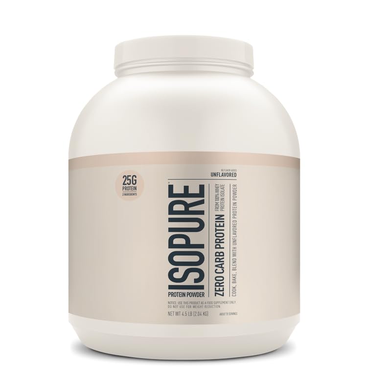 Isopure Zero Carb Unflavored 4.5lb, 70 Servings Isopure buy supplements canada