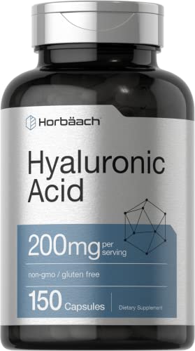 Hyaluronic Acid Supplement | 200 mg | 150 Capsules | Non-GMO and Gluten Free Supple Horbäach buy supplements canada