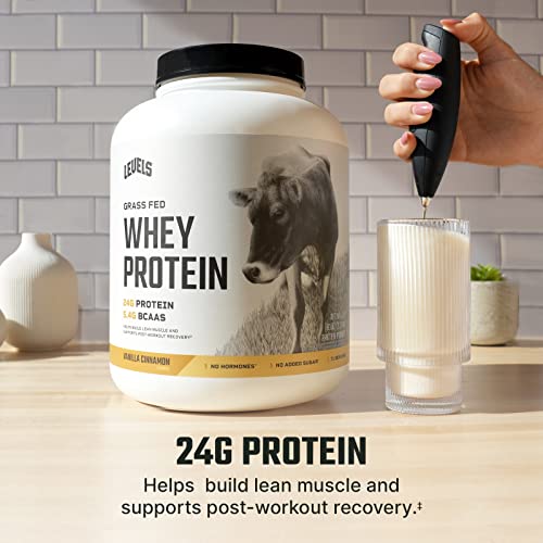 Levels Grass Fed 100% Whey Protein, No Hormones, Vanilla Cinnamon, 5LB Levels Nutrition buy supplements canada