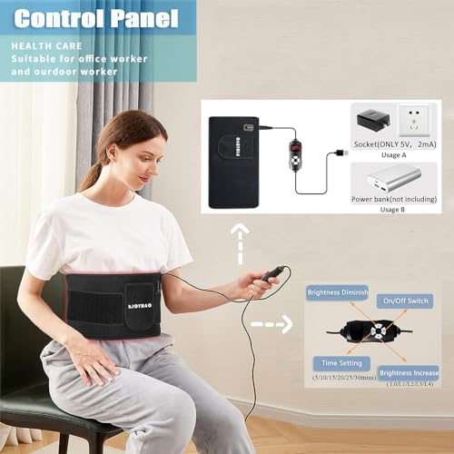RJOYBAO Red Light Therapy Infrared Light Therapy Belt for Body,Red Light Therapy lamp RJOYBAO buy supplements canada