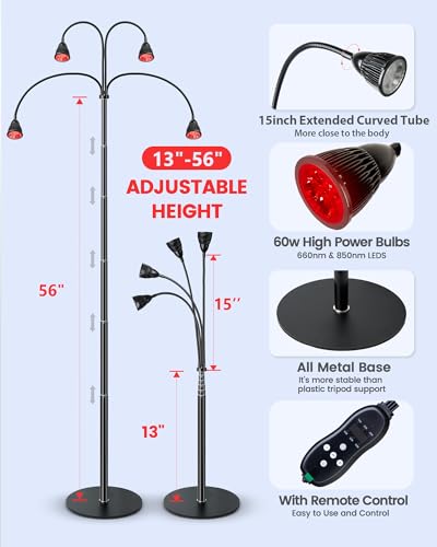 YMM Update Red Light Therapy for Body, All Metal Red Light Therapy Device with Stand, 660nm YMM buy supplements canada