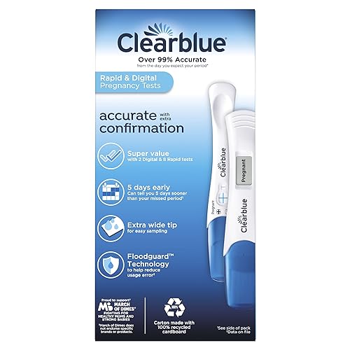 Clearblue Pregnancy Test Combo Pack, 10ct - Digital with Smart Countdown & Rapid Clearblue buy supplements canada