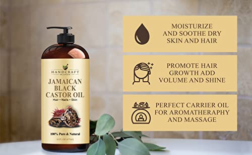 Handcraft Blends Jamaican Black Castor Oil for Hair Growth, Eyelashes and Eyebrows Handcraft Blends buy supplements canada