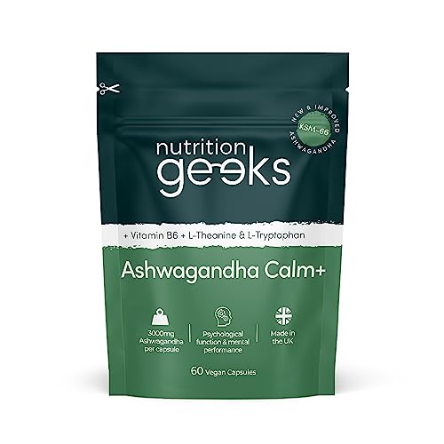 Ashwagandha KSM 66 Complex - 3000mg Enhanced with Amino Acids & Vitamin B6 Nutrition Geeks buy supplements canada