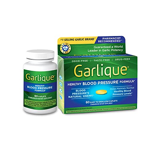 Garlique Garlic Extract Supplement, Healthy Blood Pressure Formula, Odorless & Vegan Garlique buy supplements canada