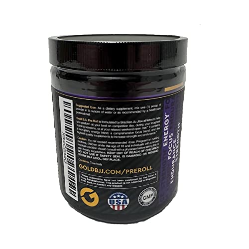 Gold BJJ PreRoll - Jiu Jitsu Pre Workout Supplement for Energy, Focus, and Endurance Gold BJJ buy supplements canada