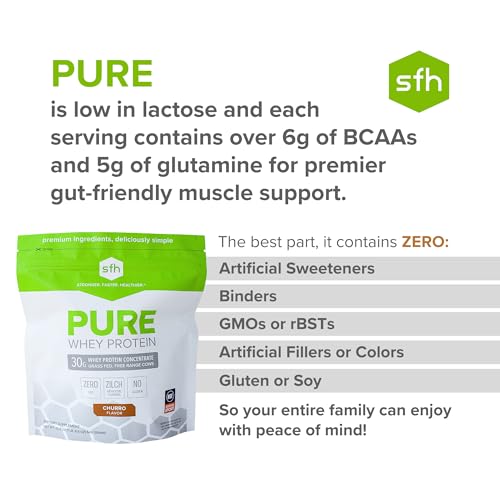 SFH Pure Whey Protein Powder Best Tasting 100% Grass Fed Whey | All Natural SFH buy supplements canada