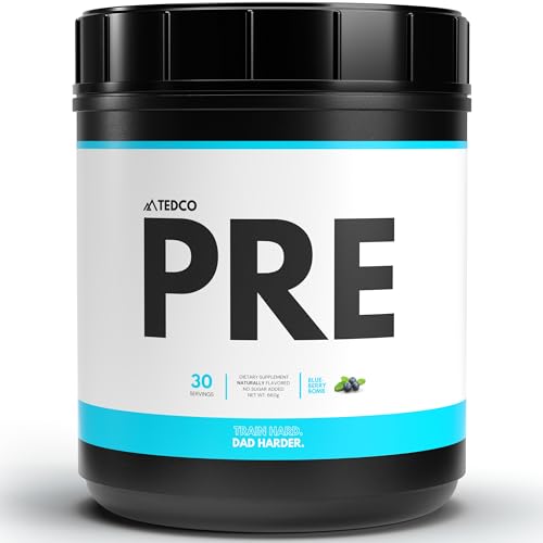 TEDCo Pre Workout Powder - All Natural Preworkout for Men, Zero Artificial Sweeteners TEDCo buy supplements canada