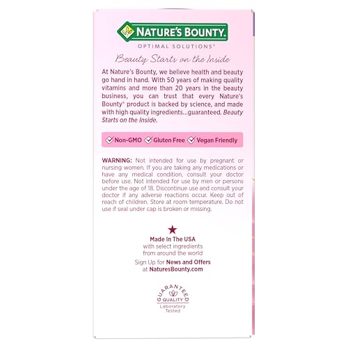 Nature’s Bounty Optimal Solutions Advanced Menopause Relief, Menopause Supplement for Women featuring Siberian Rhubarb, Hotflash Relief, No added Hormones, Drug-Free, 30 Tablets, 30 Total Servings Nature's Bounty buy supplements canada