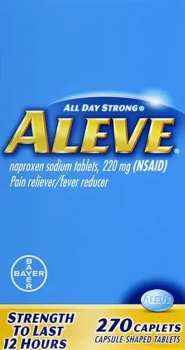 Aleve Caplets, Naproxen Sodium 220 mg (NSAID), Pain Reliever/Fever Reducer, #1 Orthopedic Surgeon Recommended, 270 Count Aleve buy supplements canada