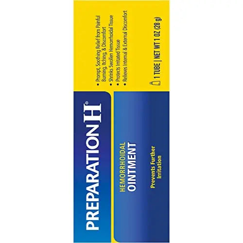 Preparation H Hemorrhoid Ointment, Itching, Burning and Discomfort Relief - 1 Oz Tube Preparation H buy supplements canada