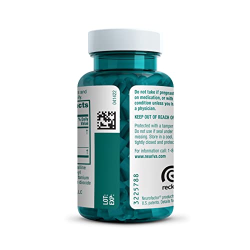 NEURIVA Original Decaffeinated Clinically Tested Nootropic Brain Supplement for Memory, Focus & Concentration, NeuroFactor & Phosphatidylserine, 28ct Capsules NEURIVA buy supplements canada
