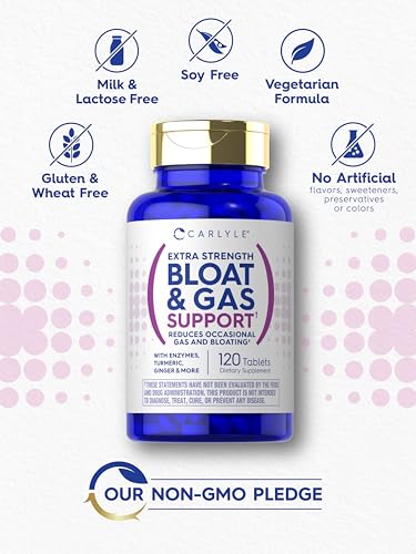 Carlyle Bloat & Gas Support for Men & Women | 120 Tablets | Extra Strength Pills | Supplement Carlyle buy supplements canada