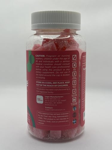 kindnature Myo-Inositol & D-Chiro Inositol Gummies for Women – 2000mg + 50mg, Ideal 40:1 Ratio – with Vitamin D & Folate – Hormone Balance Support – Vegan, Watermelon Flavor (120 Gummies) kindnature buy supplements canada