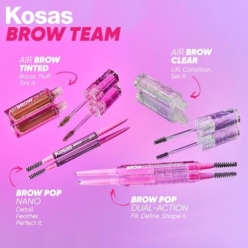Kosas Brow Pop Eyebrow Pencil – Brow Pencil with Spoolie, Medium Brown Kosas buy supplements canada
